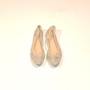 Aldo Glittery Champagne Ballet Flats